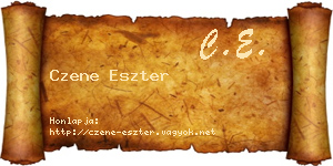 Czene Eszter névjegykártya